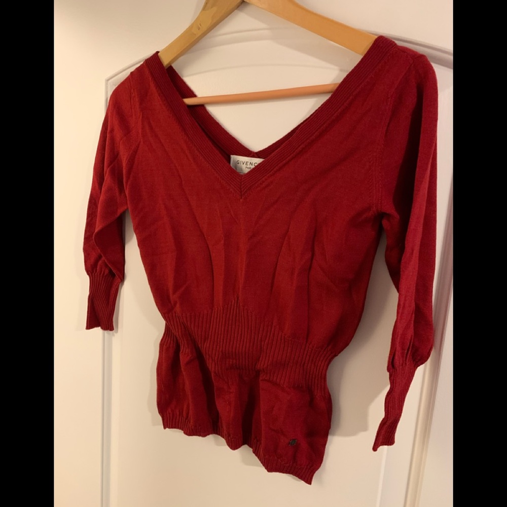 Red Givenchy sweater